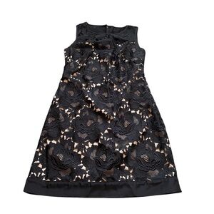 White House Black Market Black Lace Dress. Size 2.